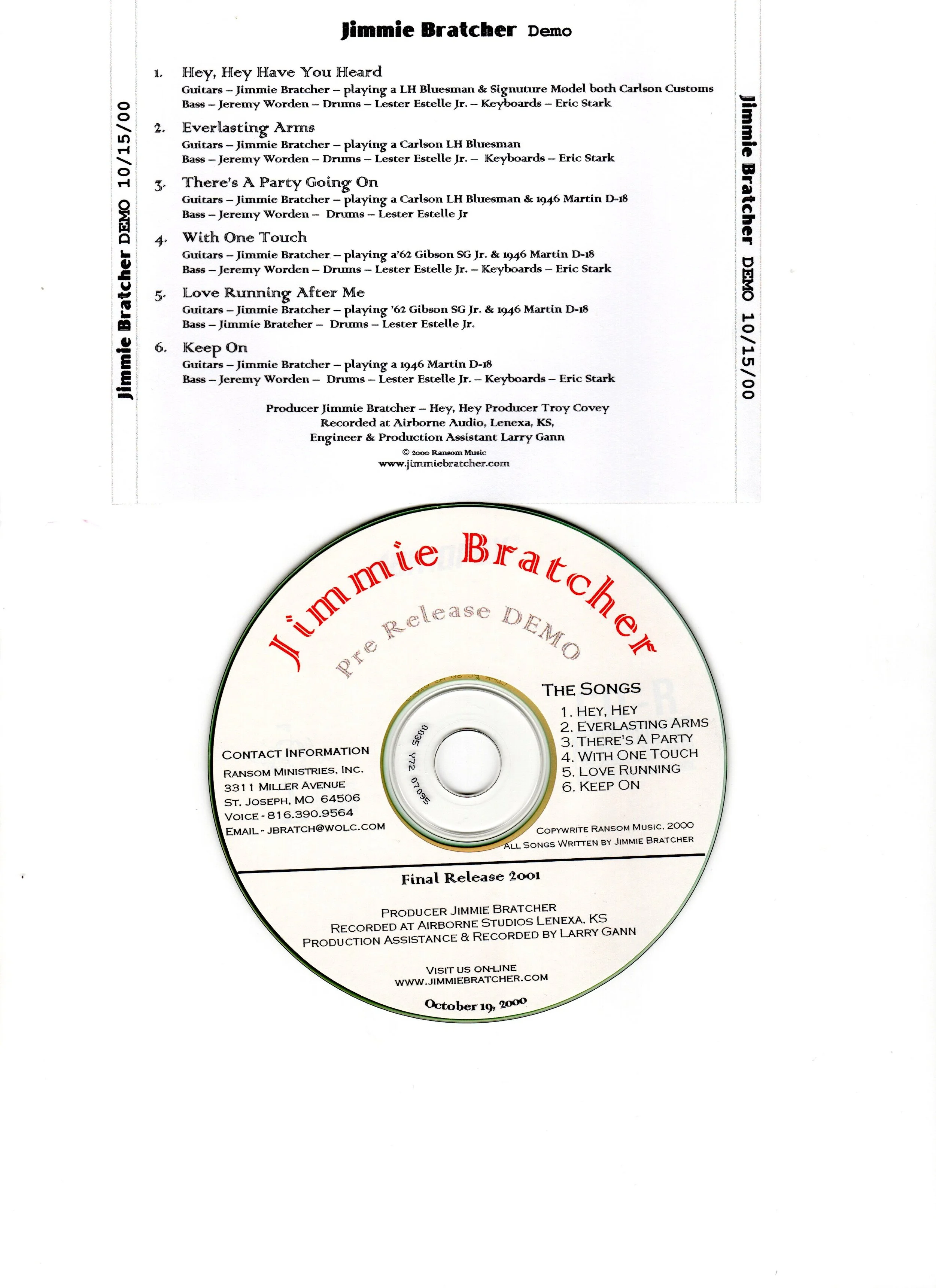 I'm Hungry CD — Jimmie Bratcher